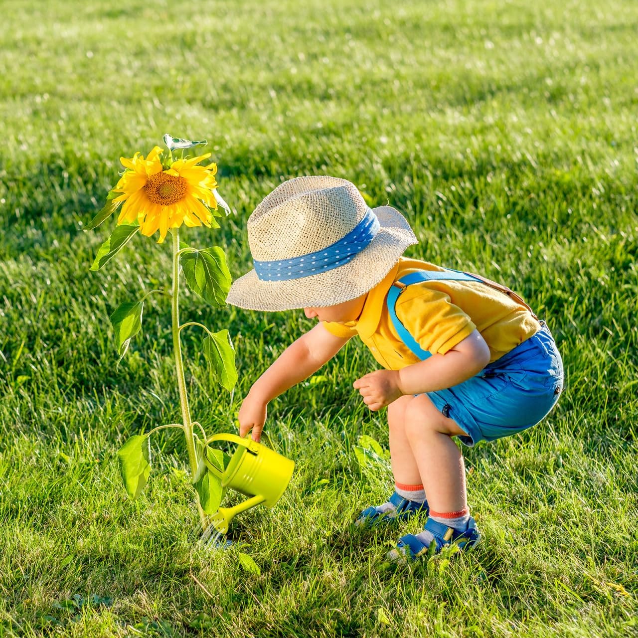 Homoyoyo 5pcs Kids Metal Watering Can Indoor Plants Children Small Watering Cans Iron Sprinkling Kettles for Gardening