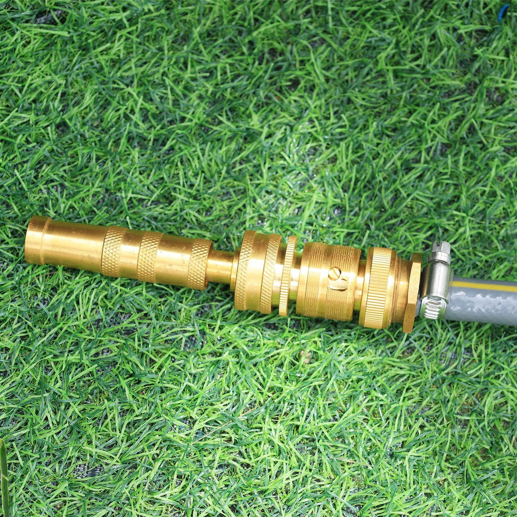 Garden Hose Quick Disconnect Fittings - 3Pcs Solid Brass 3/4 Inch GHT Thread Hose Connectors for Outdoor Faucet Adapter