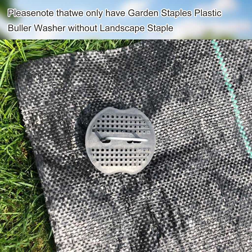 250 Pcs Landscape Staple Gasket Garden Landscape Staples Washer Pad Yard Pins Pad for Outdoor Weed Barrier Fabric Yard