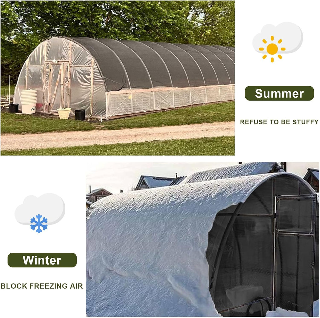 LOVE STORY Shade Cloth for Garden, 55% 20x20FT Sun Tarp, Black | HDPE Fabric, Mesh Tarp with Grommets, Sunblock Net for