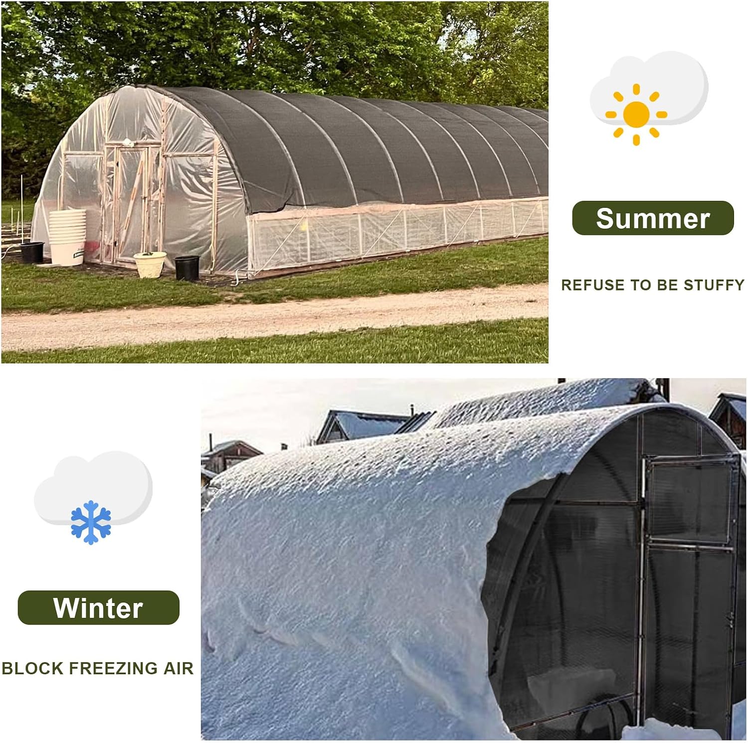 LOVE STORY Shade Cloth for Garden, 55% 20x20FT Sun Tarp, Black | HDPE Fabric, Mesh Tarp with Grommets, Sunblock Net for