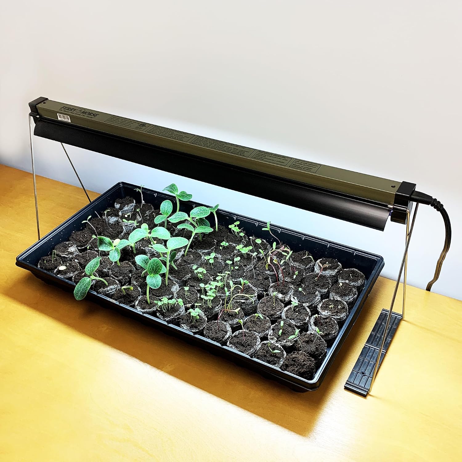 Ferry Morse Your Complete Indoor Seed Starting Kit Including Heat Mat, T5 Grow Light Fixture, and 72 Cell 36mm Pellet