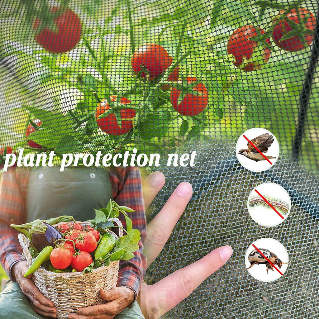 Poray Large Tunnel 8.2'x4' Plant Netting Cover, 6FT Tall Crop Cage Tomato Netting,Pest Guard Cover for Vegetables