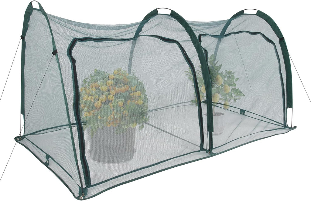 Flexible Net Grow Tunnel - Garden Greenhouse Mesh Covers Growhouse Cloche for Protecting Fruit Vegetables Plants