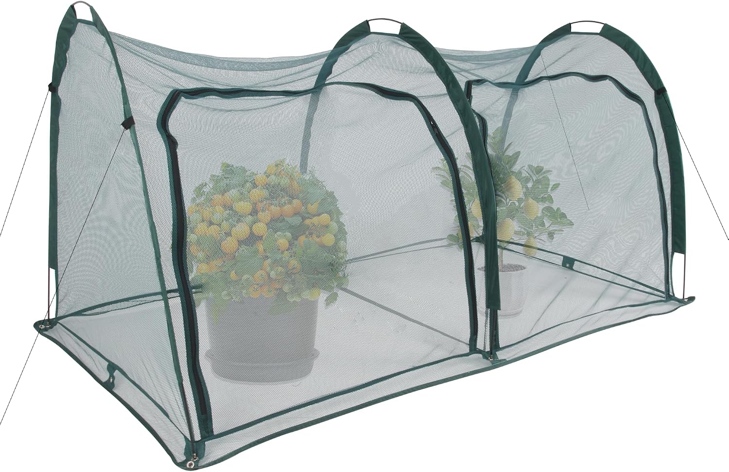 Flexible Net Grow Tunnel - Garden Greenhouse Mesh Covers Growhouse Cloche for Protecting Fruit Vegetables Plants