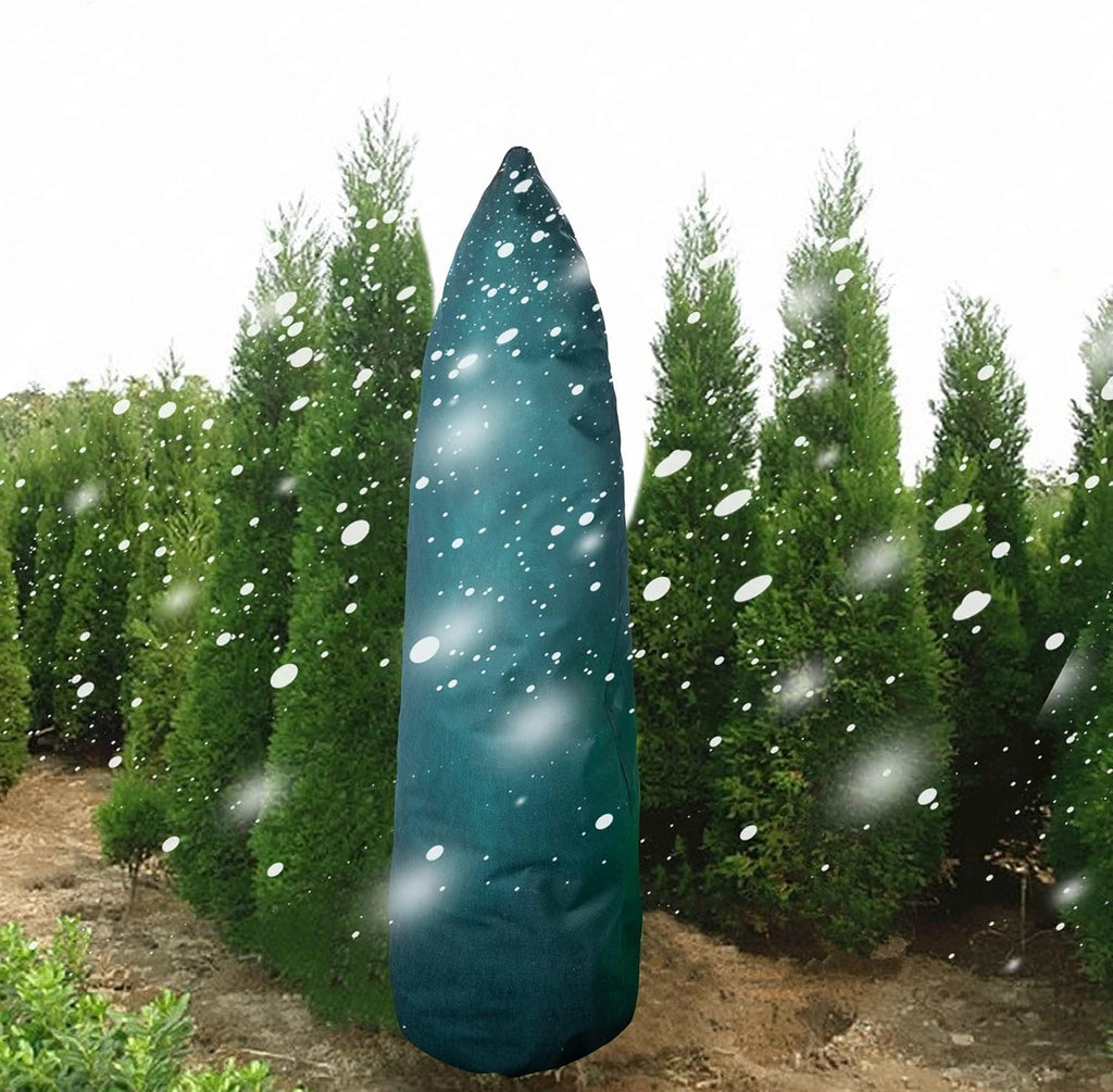 EBaokuup 2 Pcs Zip A Tree Plant Covers Freeze Protection,79" H x 24" W Frost Blankets for Outdoor Plants,Warm Plant