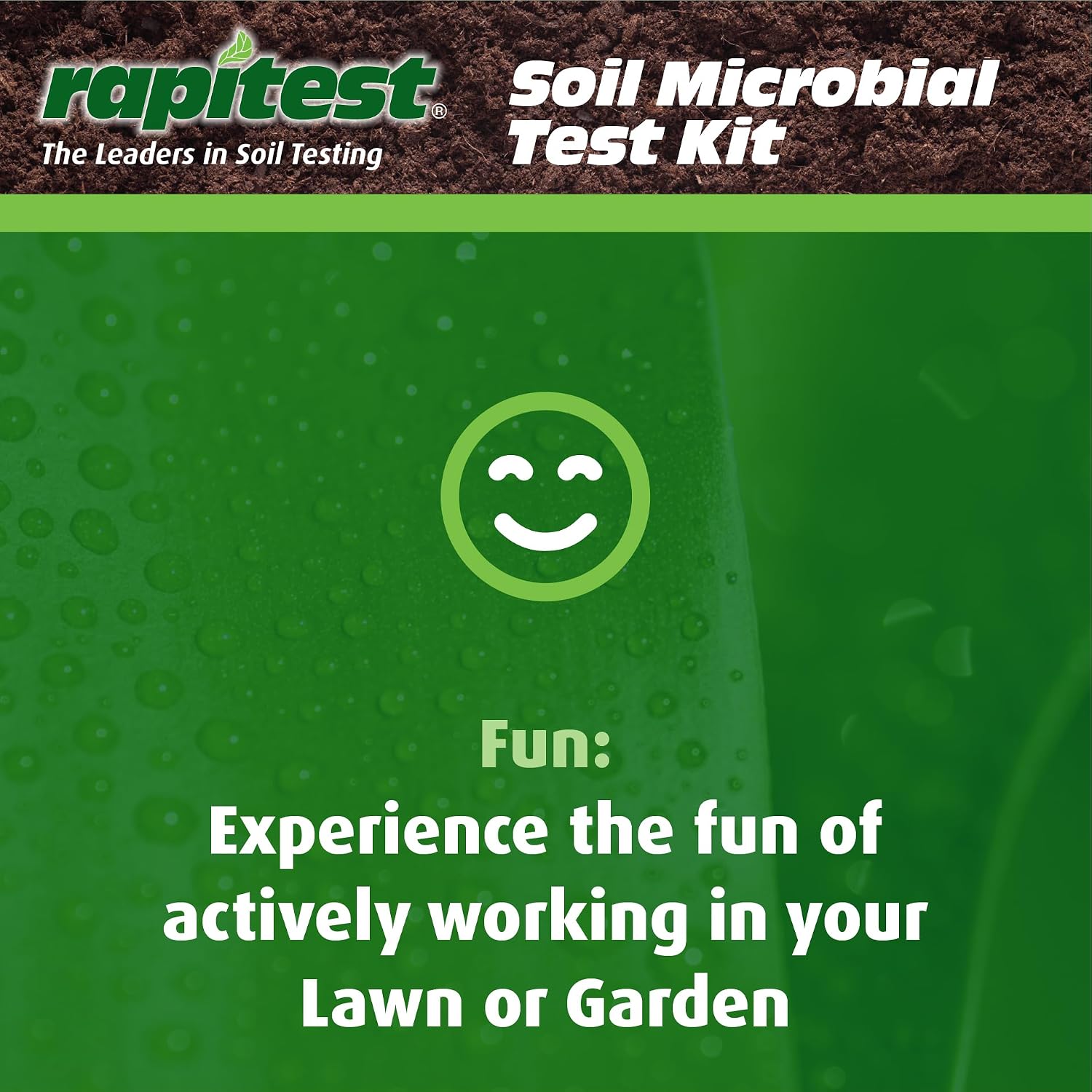 Rapitest® Soil Microbial Test Kit. Improve Soil Health and Activity. for use Along with Soil