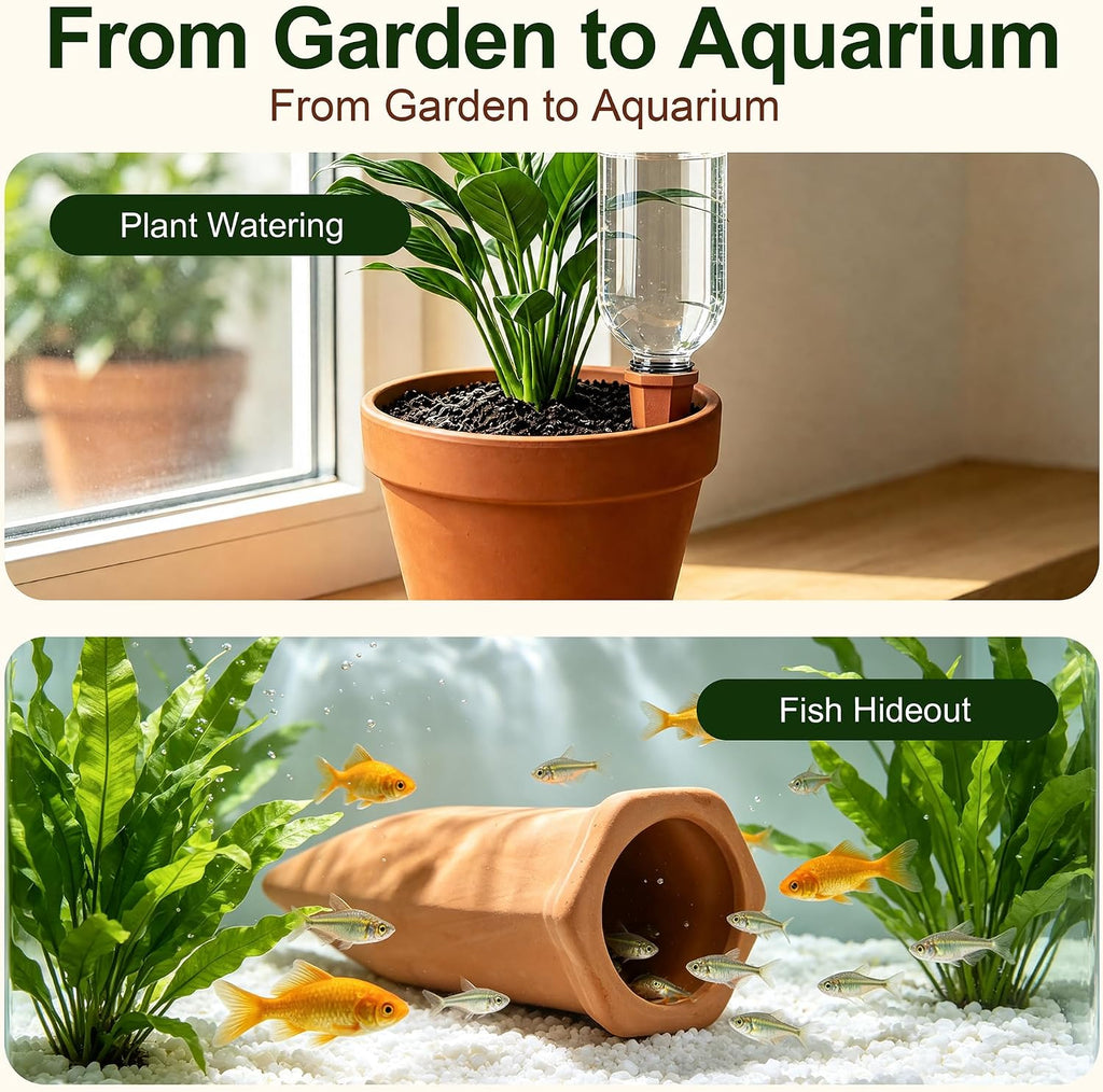 Terracotta Plant Watering Pikes, Automatic Plant Waterer for Vacations, Self Watering Spikes for Indoor and Outdoor
