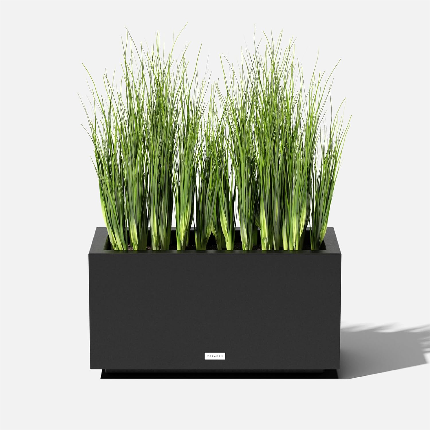 Veradek Block Series Long Box Planter - Rectangular Outdoor Planter | Made From Durable Plastic With Double-Walled