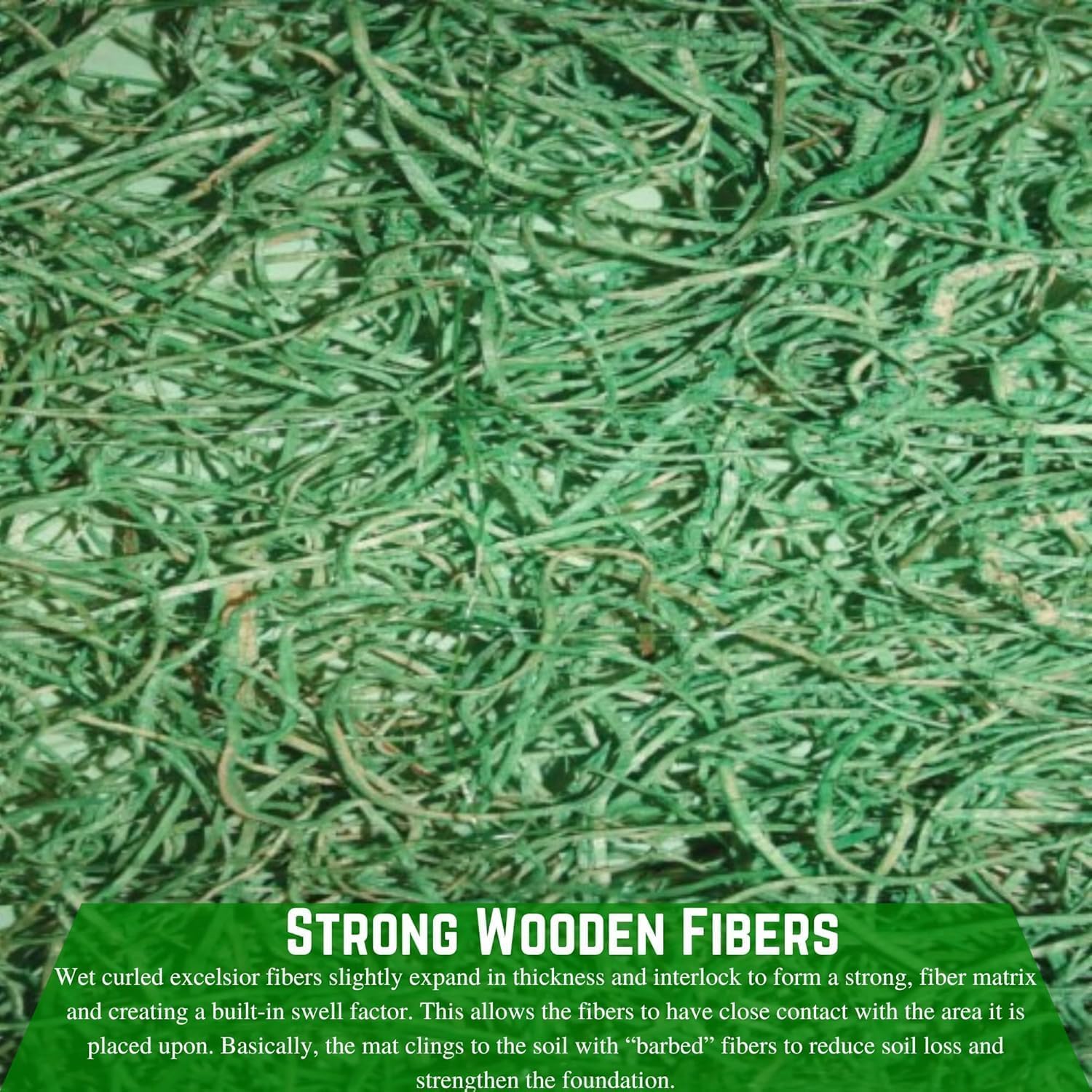 Farm Plastic Supply - Erosion Control Edging Roll - 1' x 112.5' - Green Erosion Control Blanket Landscape Roll, Erosion