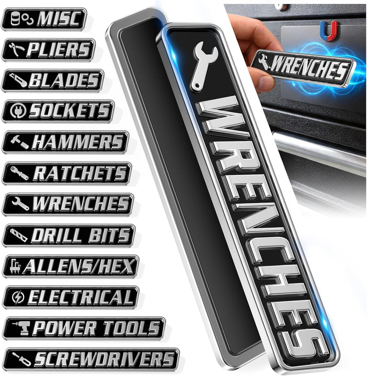24 Pack Stainless Steel Plant Labels, Waterproof Metal Plant Markers for Outdoor Garden, Greenhouse, Vegetables, Herbs, Flowers - Comes with 2 Permanent Markers (Samll-8 in L)