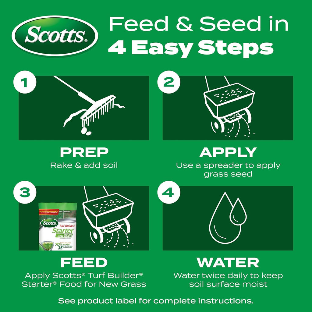 Scotts Turf Builder Starter Fertilizer for New Grass, 15 lbs. | Use When Planting Seed, Covers 5,000 sq. ft.