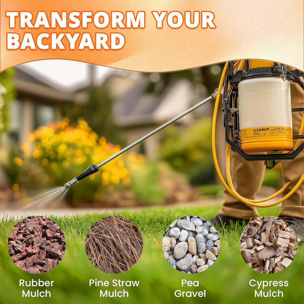 Mulch & Rock Glue for Landscaping 2 Gallon | Strong Pea Gravel Binder & Stone Adhesive for Walkways, Yards, Patios