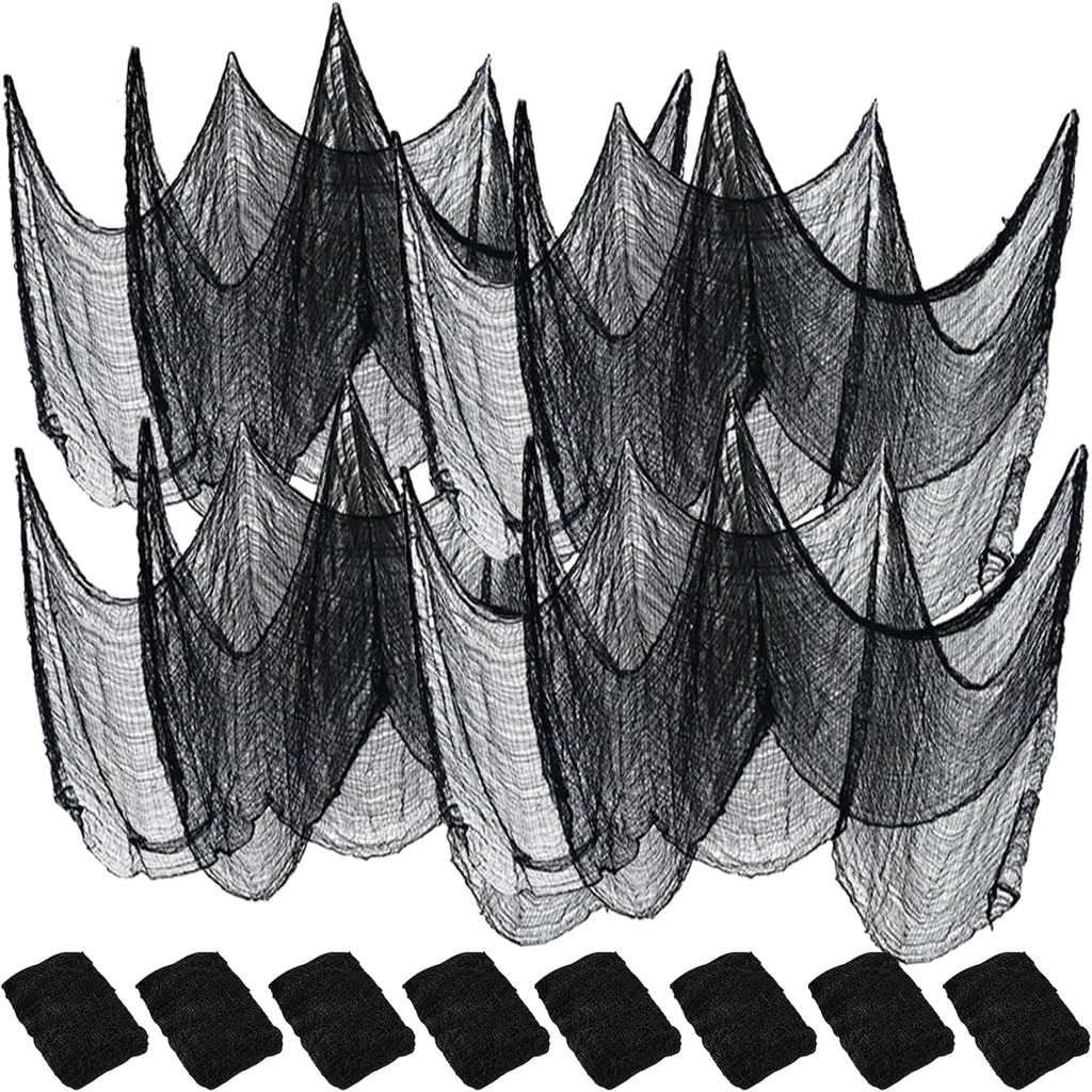 8Pcs Halloween Creepy Cloth Spooky Gauze Fabric Tapestry Decorations