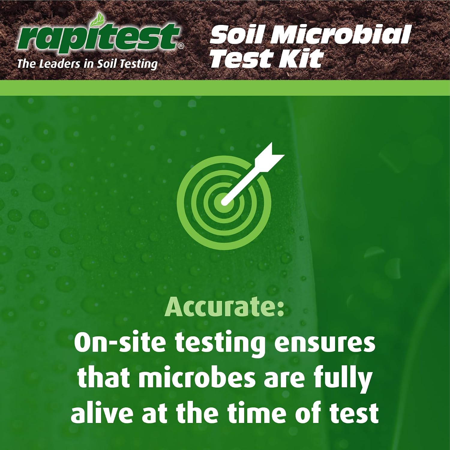 Rapitest® Soil Microbial Test Kit. Improve Soil Health and Activity. for use Along with Soil