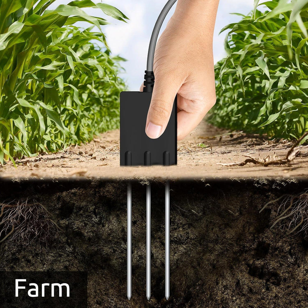 EarthScout Soil Cub | 6-in-1 Plant Moisture Indicator, Thermometer & Water Gauge for Plants | Research-Grade