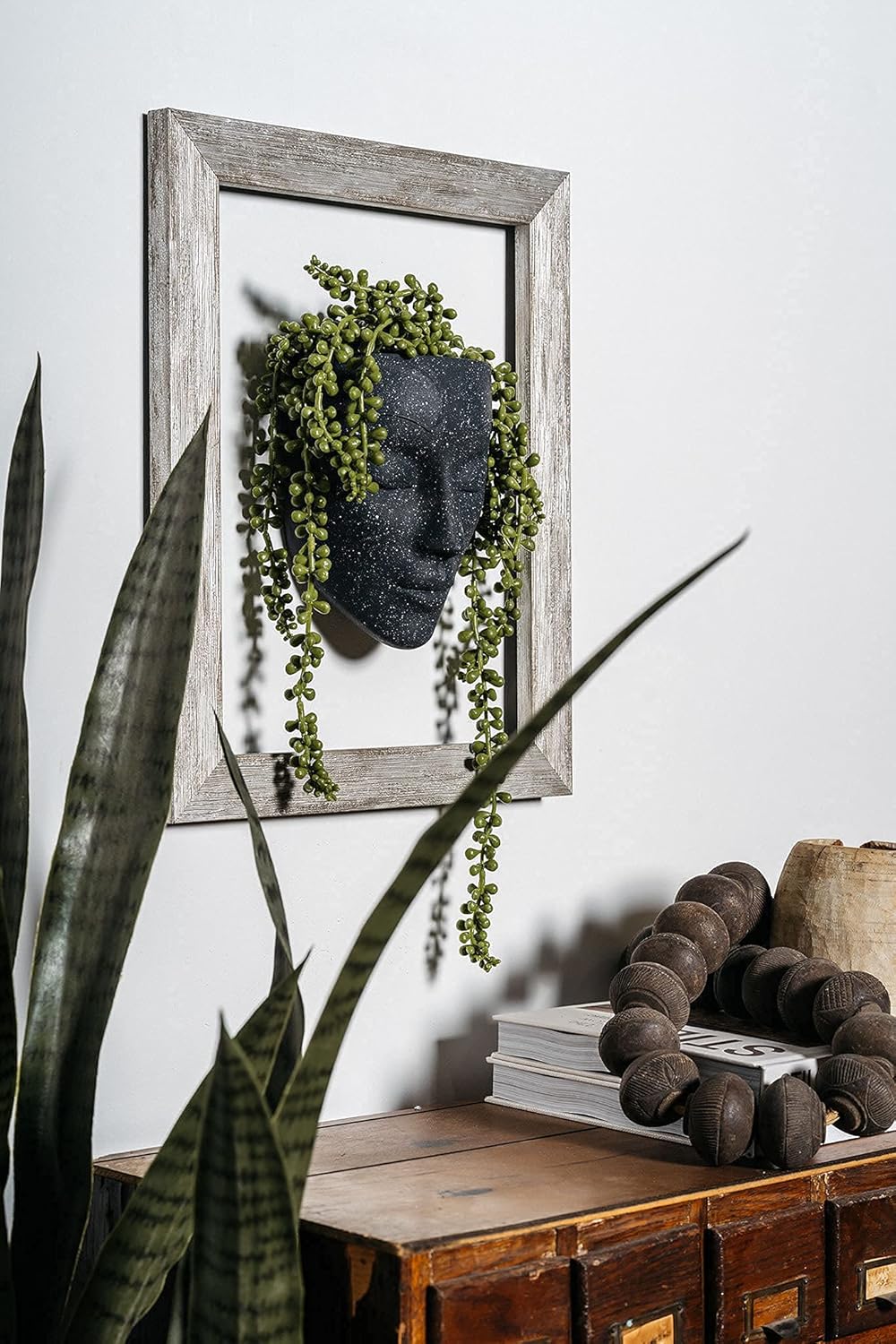 Wall Planter | Unique Face Planters Pots - Plant Gifts for Indoor Plant Lovers Gift Ideas - Succulent Plant Gift