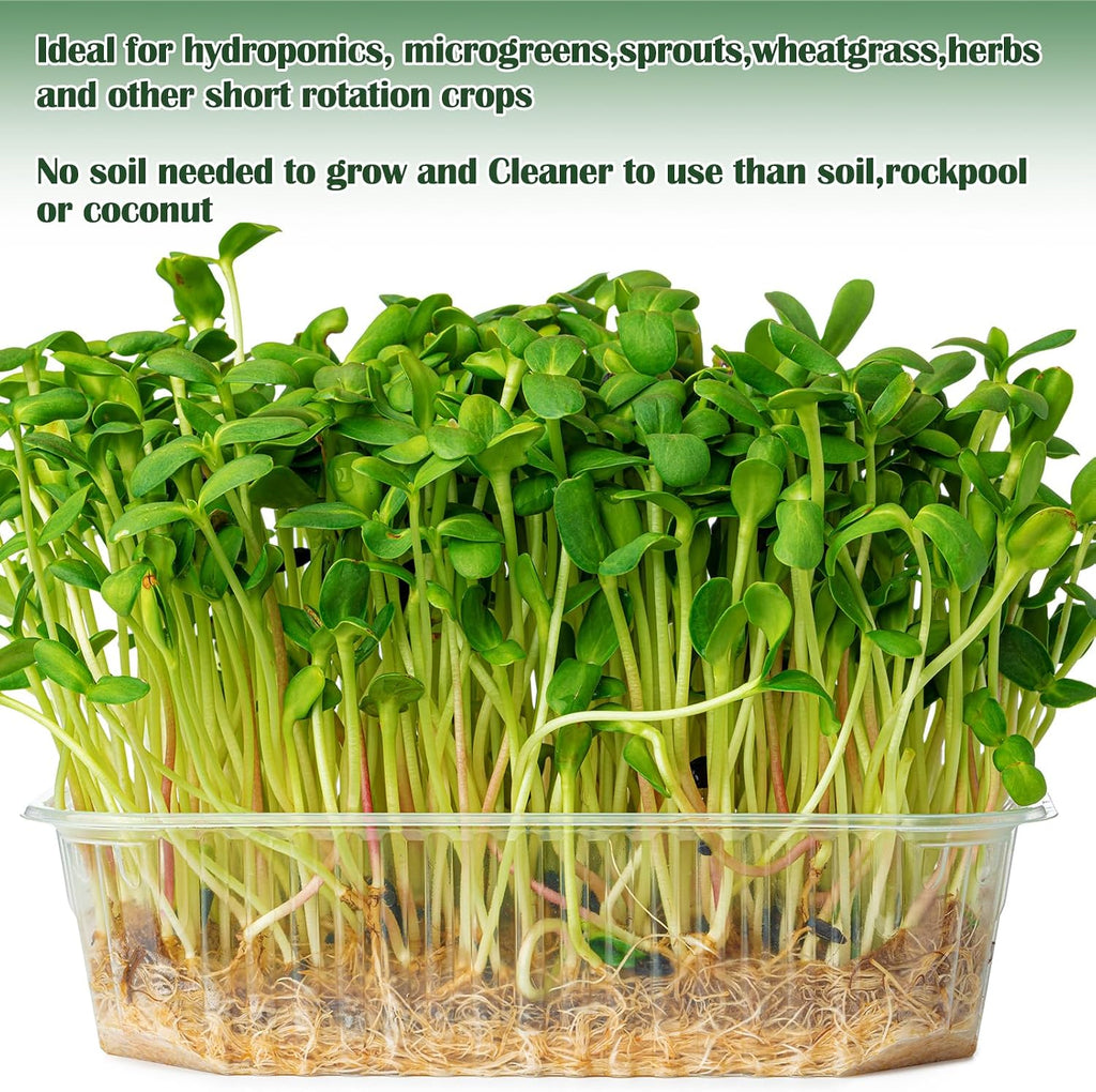 1Roll 10" X 236" Microgreen Growing Mat Hemp Fiber Grow Mats Microgreens Growing Kit Jute Hydroponic Pads Indoor