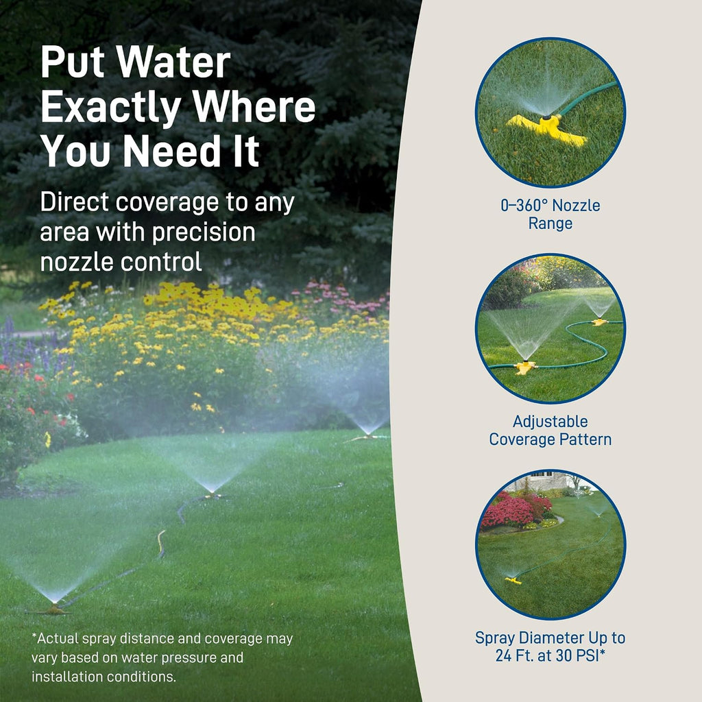 Orbit Port-A-Rain Above-Ground Sprinkler System, Green - 58092