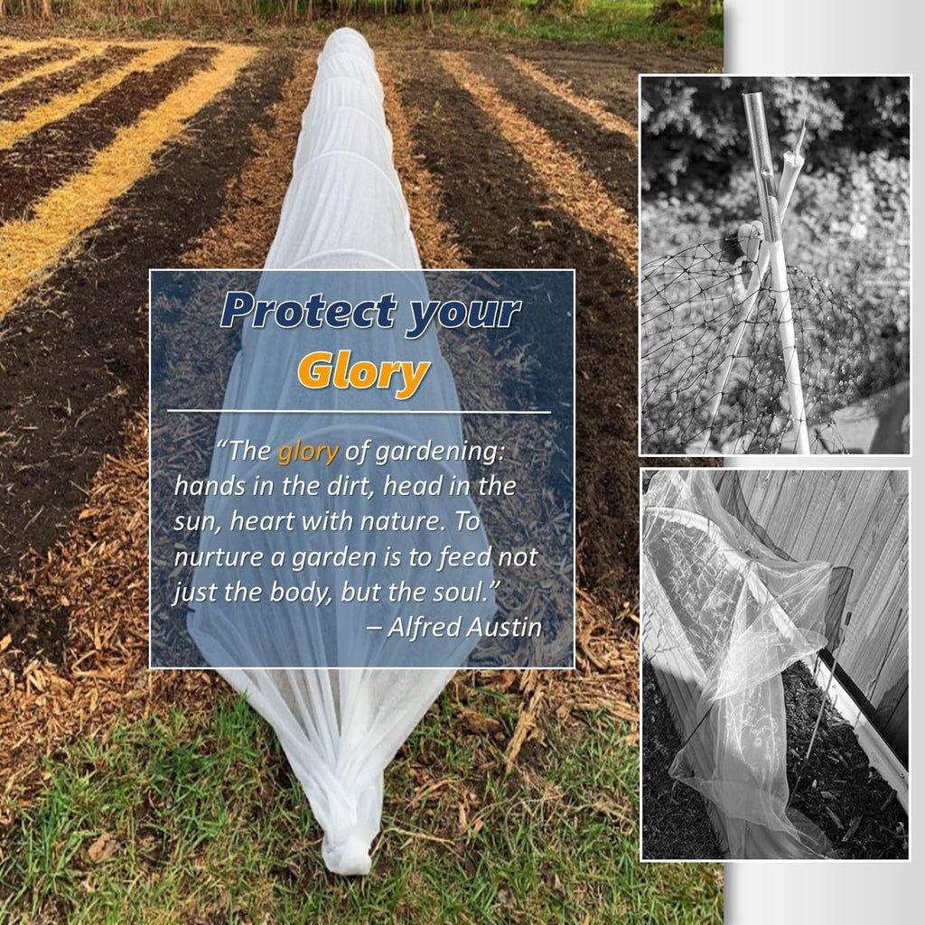 Greenhouse Hoops for 2-4ft Wide Raised Beds, 6.56ft Long Super Bendable Fiberglass Garden Hoops, Weather Resistant Grow