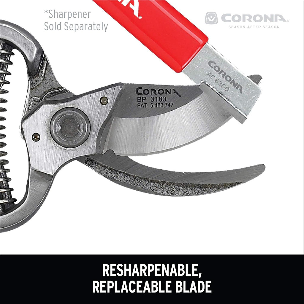 Corona BP 3180D Forged Classic Bypass Pruner with 1 Inch Cutting Capacity, 1", Red & NISAKU NJP650 The Original Hori