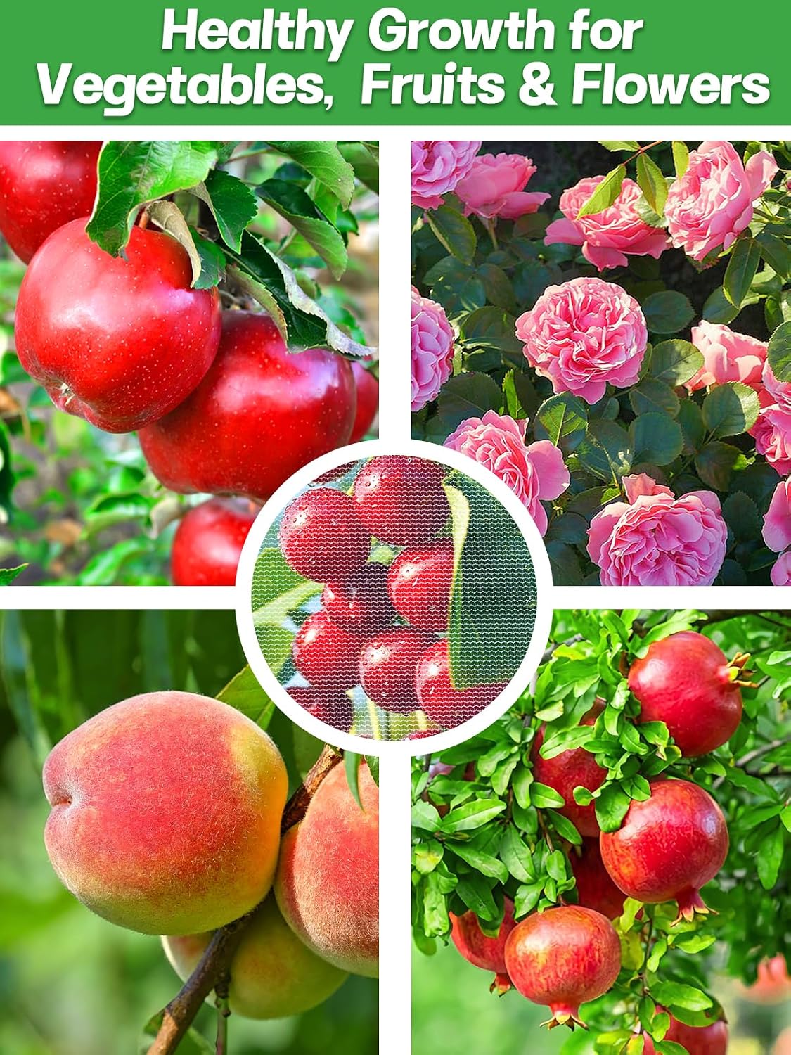 6pcs 4ft x 5ft Insect Bird Netting for Garden - Ultra-Fine Blueberry Bush Netting Cover with Drawstring for Garden