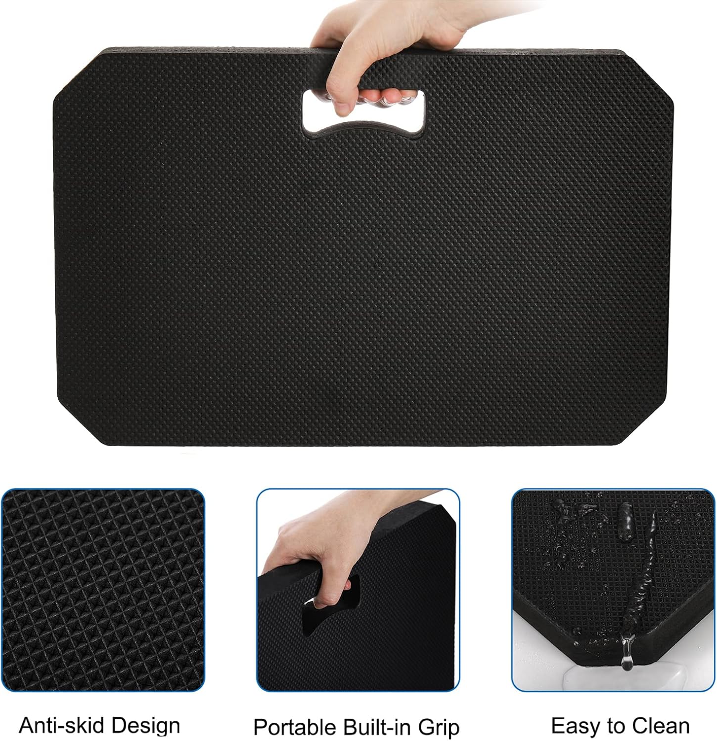Hacaroa 3 Pack Extra Thick Kneeling Pad, EVA Foam Garden Kneeler Comfortable Knee Pad Cushion for Work, Gardening, Baby
