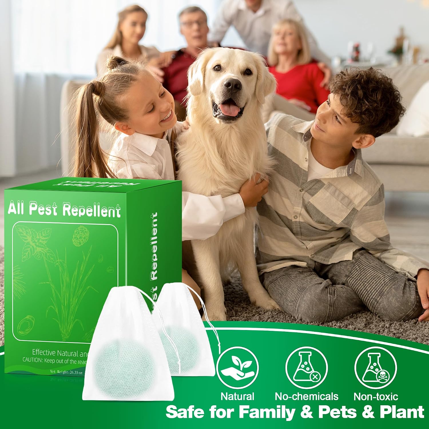 24 Pack Skunk Repellent - Raccoon Repellent Outdoor for Indoor Outdoor, Natural Peppermint Oil Safe for Pets & Kids