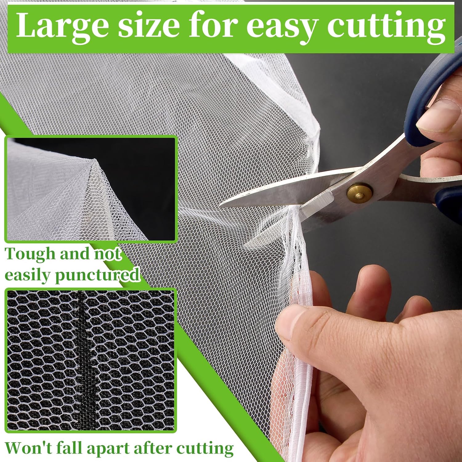 78 x 10 Ft Mosquito Netting for Garden Patio, White | Breathable Mesh Net for Vegetables, Fruits and Flowers, Used as a