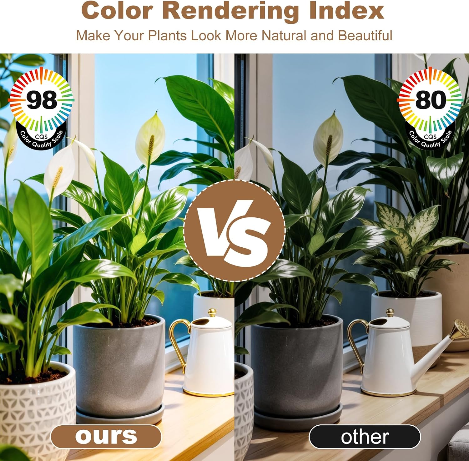 Grow Lights for Indoor Plants, Boho Plants Light, with 24H Timer and 15FT Power Cord, 30W Pendant Plant Lights for