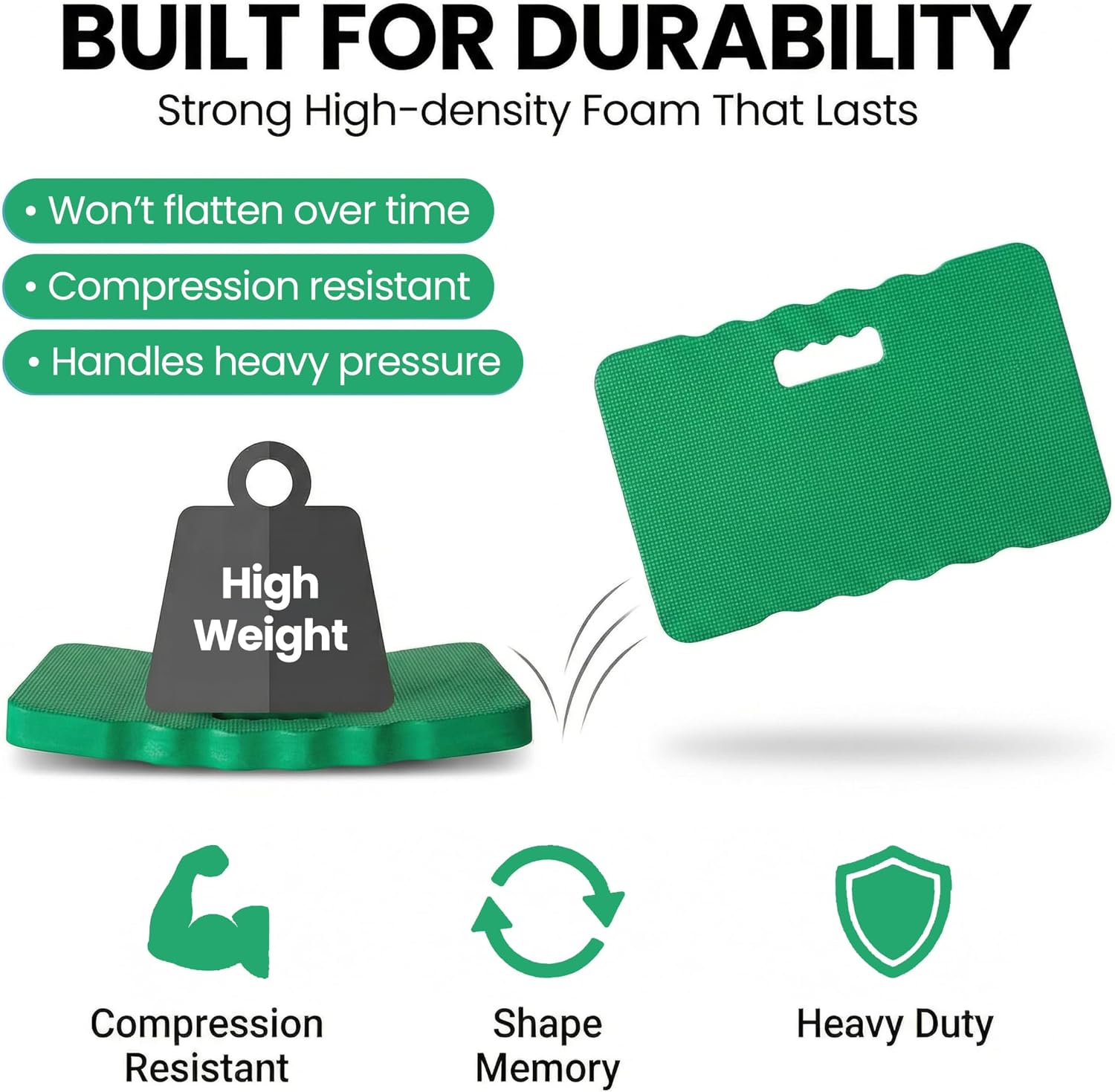 Extra Thick Foam Kneeling Pad for Gardening and Exercise Soft Comfortable Knee Cushion Mat for Floor Work Yard Tasks