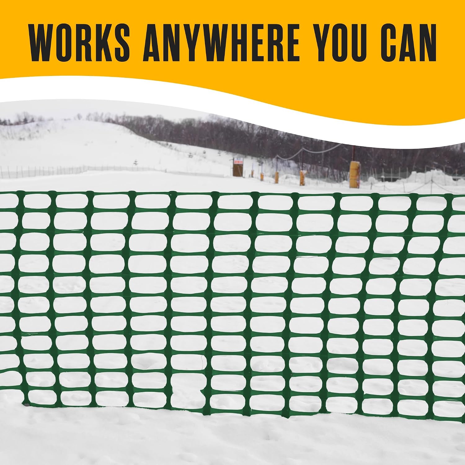 Fencing, Temporary Fence, Snow Fence, Chicken, 10.55 lb/roll, 4x100' Feet | Houseables Green Plastic Fencing, Deer