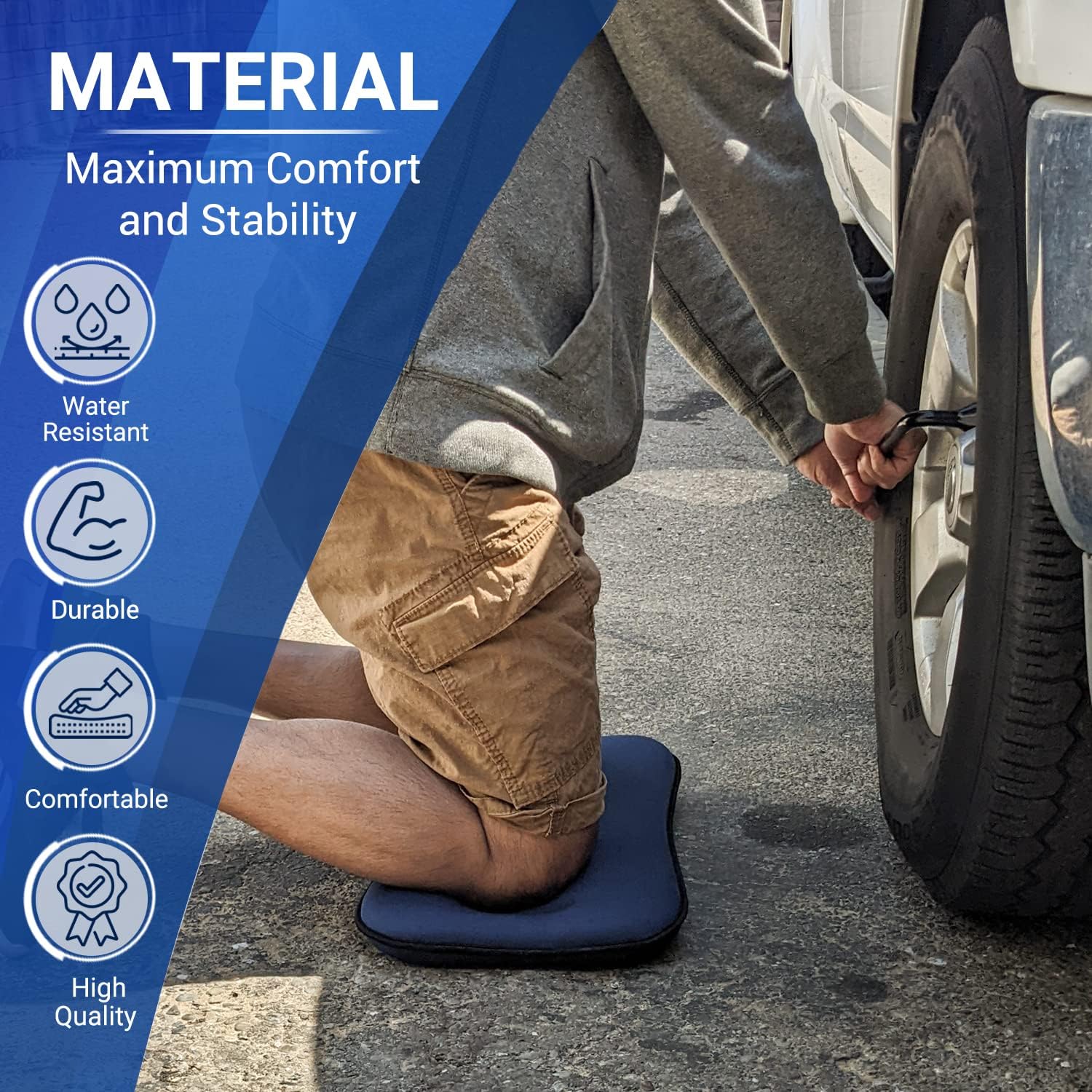 Extra Thick Knee Pad, Garden Kneeling Pads Gardening Yoga Baby Bath Exercise Flooring Cleaning Kneeler, High-Density