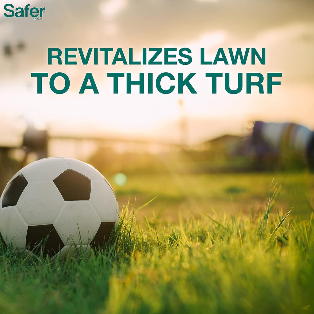 Safer Brand Lawn Restore Natural Lawn Fertilizer - 9335SR - Non-Burning Fertilizer - 9-0-2 NPK - Use for Healthy Grass