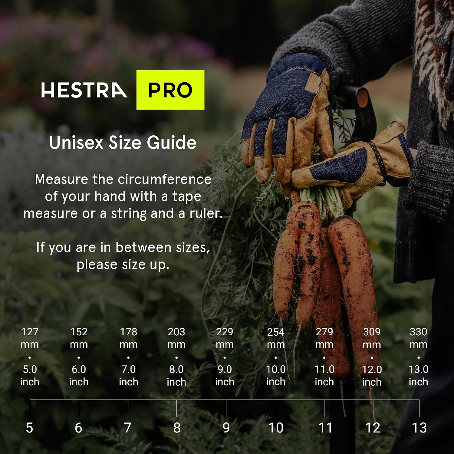 HESTRA PRO Garden Rose Glove, Long Protective Leather Gauntlet Gardening Gloves for Men & Women - Off Wht - 8