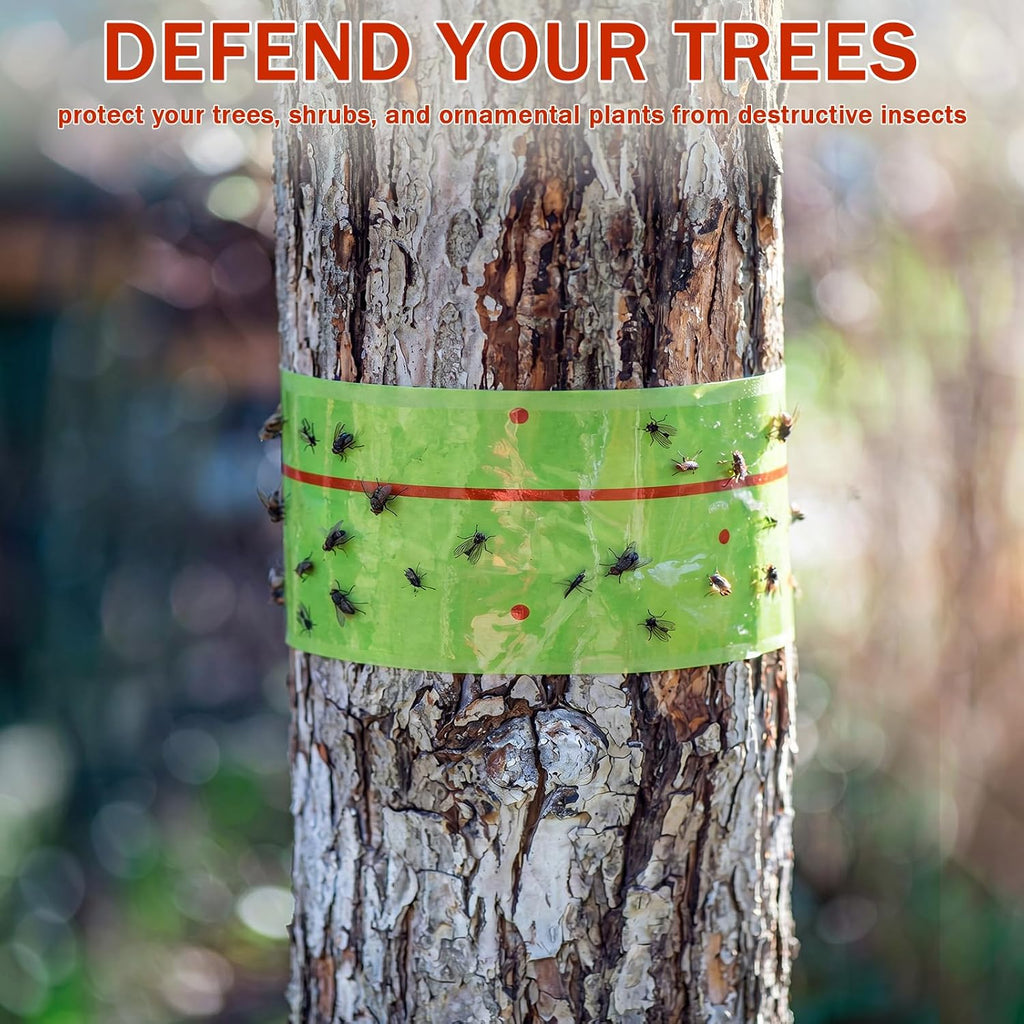 12 Rolls Spotted Lantern Fly Tree Trap 30 Feet Each Roll Lanternfly Tree Outdoor Fruit Fly Sticky Strips Paper Insect