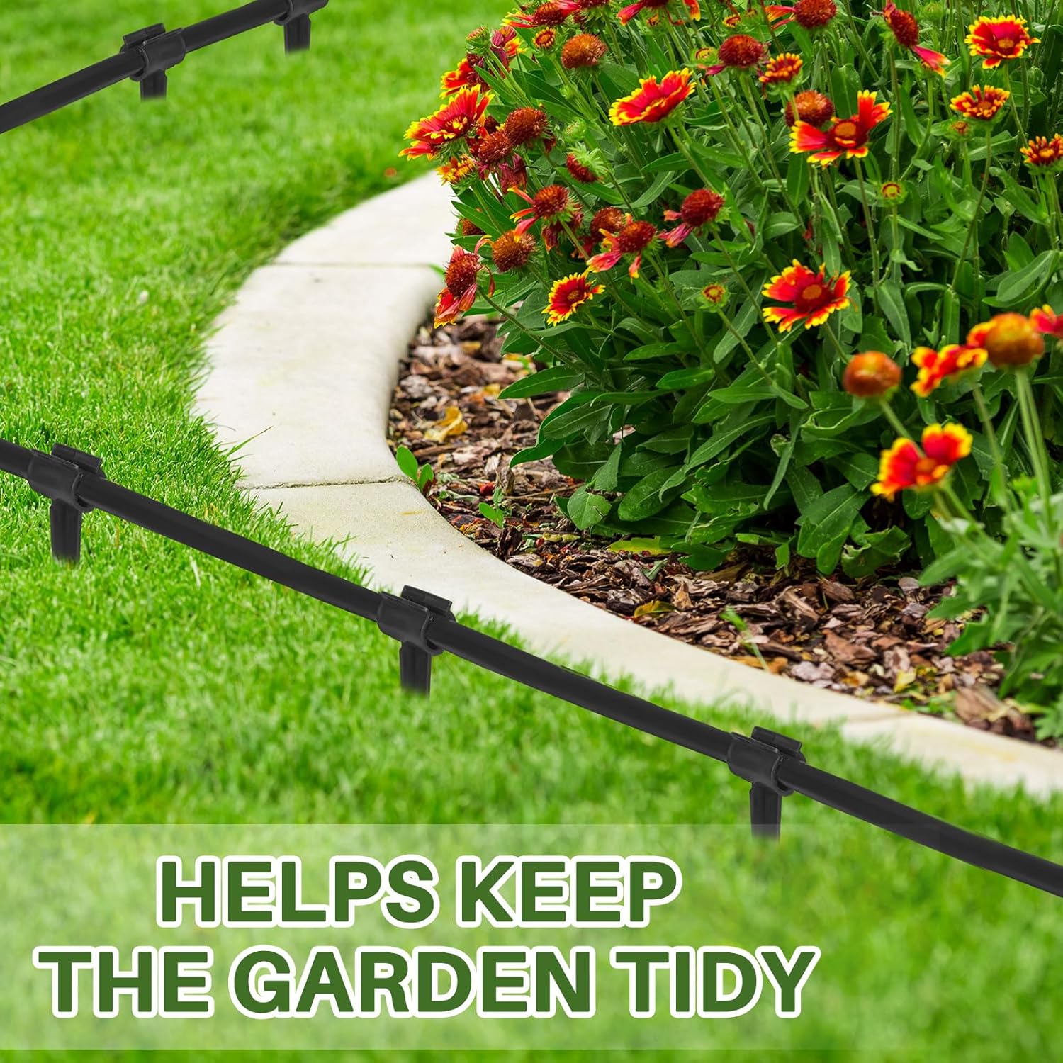 50 Pcs Irrigation Drip Support Stakes 1/2 Inch Tubing Hose Holder, Pipe Universal Drip Lines Tubing Hose for Gardening