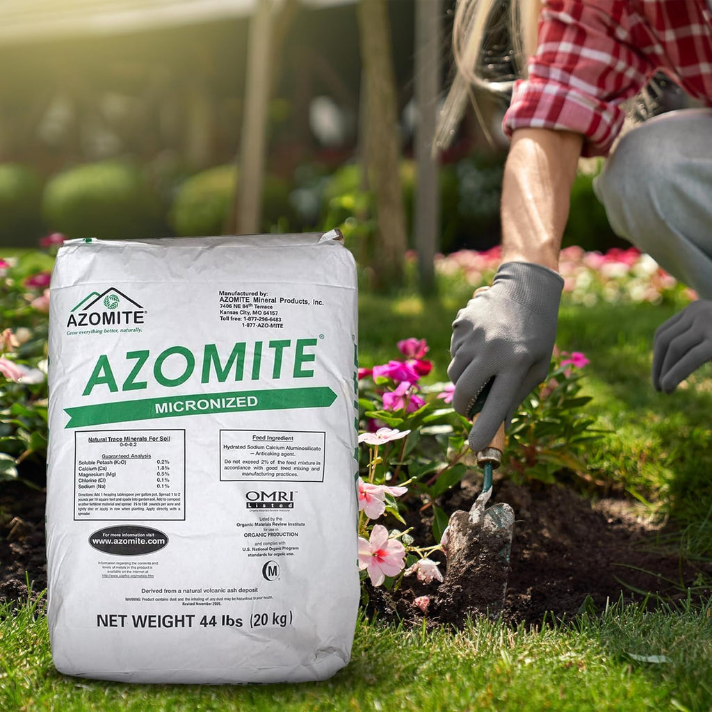 Azomite Raw Supply Organic Trace Mineral Powder 44LB Micronized, White