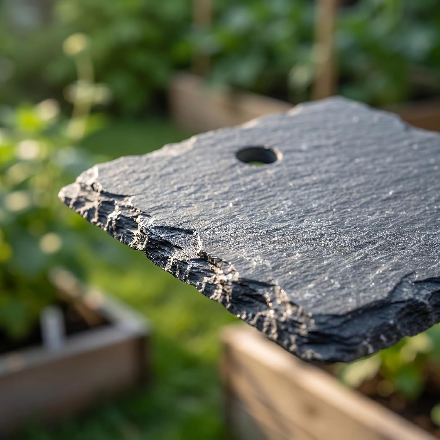 Large Slate Plant Labels, Garden Plant Labels Tags, Plant Markers 10 Sets | Natural Weatherproof Garden Signs with