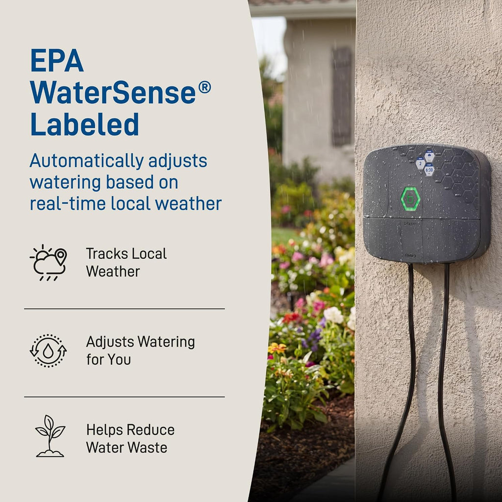 Orbit B-hyve XR Smart Sprinkler Timer - 8-Zone - WiFi-Enabled Indoor/Outdoor Irrigation Controller - App Control
