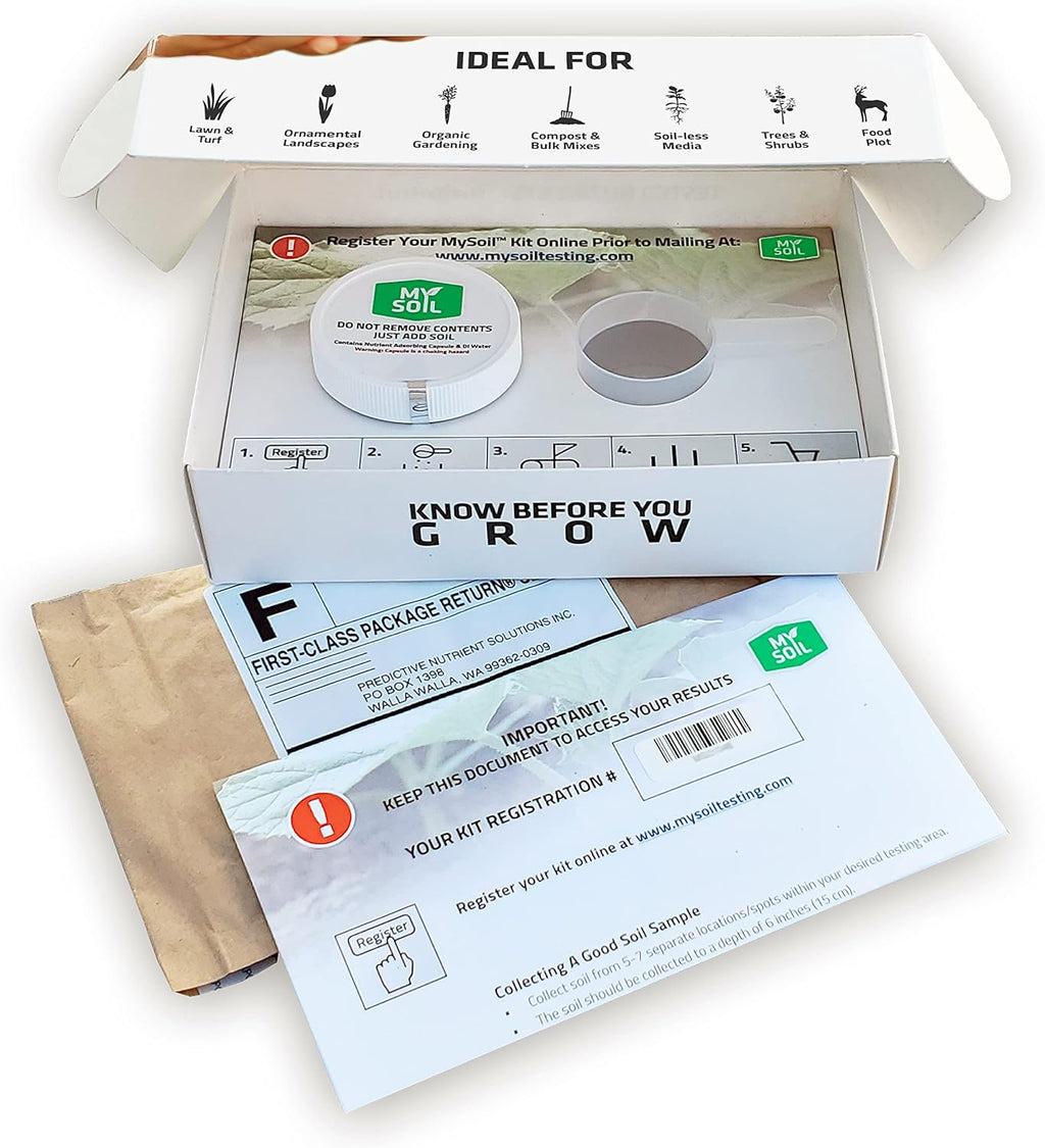 MySoil Soil Test Kit, Unlock Your Lawn & Garden Potential, Complete & Accurate Nutrient and pH Analysis with
