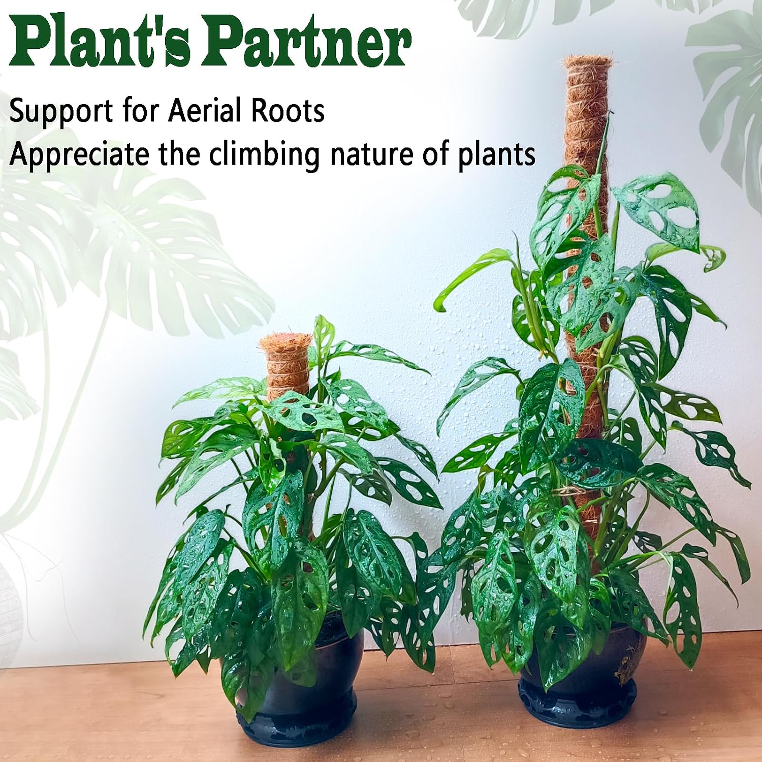 4 Pack 22 Inch Moss Poles, Stackable Moss Pole for Plants Monstera, 70 Inch Tall Moss Poles for Climbing Plants Indoor