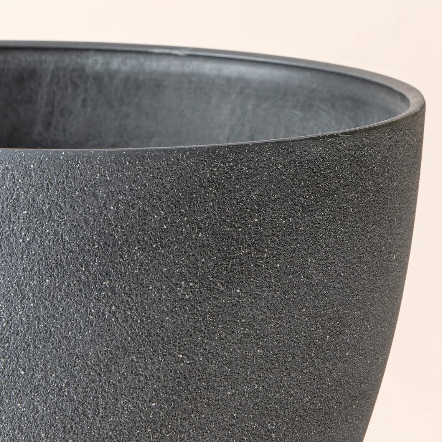 LA JOLIE MUSE Planter Pots, Indoor Outdoor Flower Pot, 8.6+7.5 Inch 2 Pack | Decorative Planter Pot with Drainage Holes