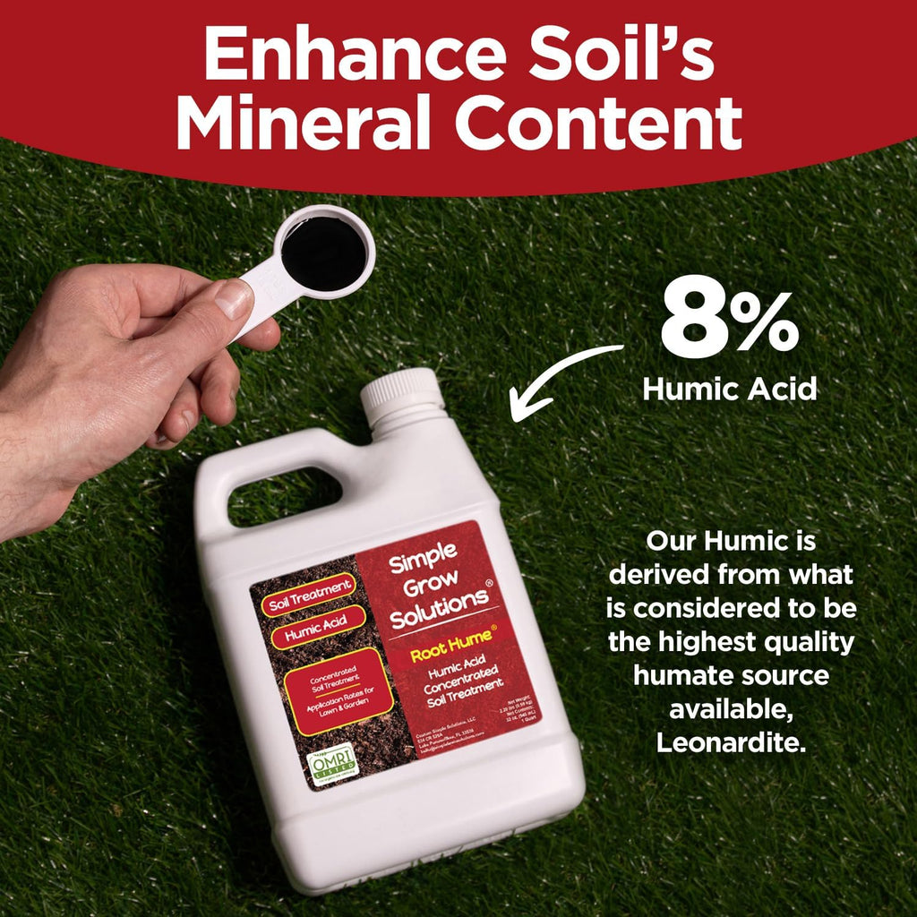 Raw Organic Soil Conditioner- Root Hume- Simple Grow Solutions- Natural Plant & Lawn Treatment- Nutrient Food Enhancer