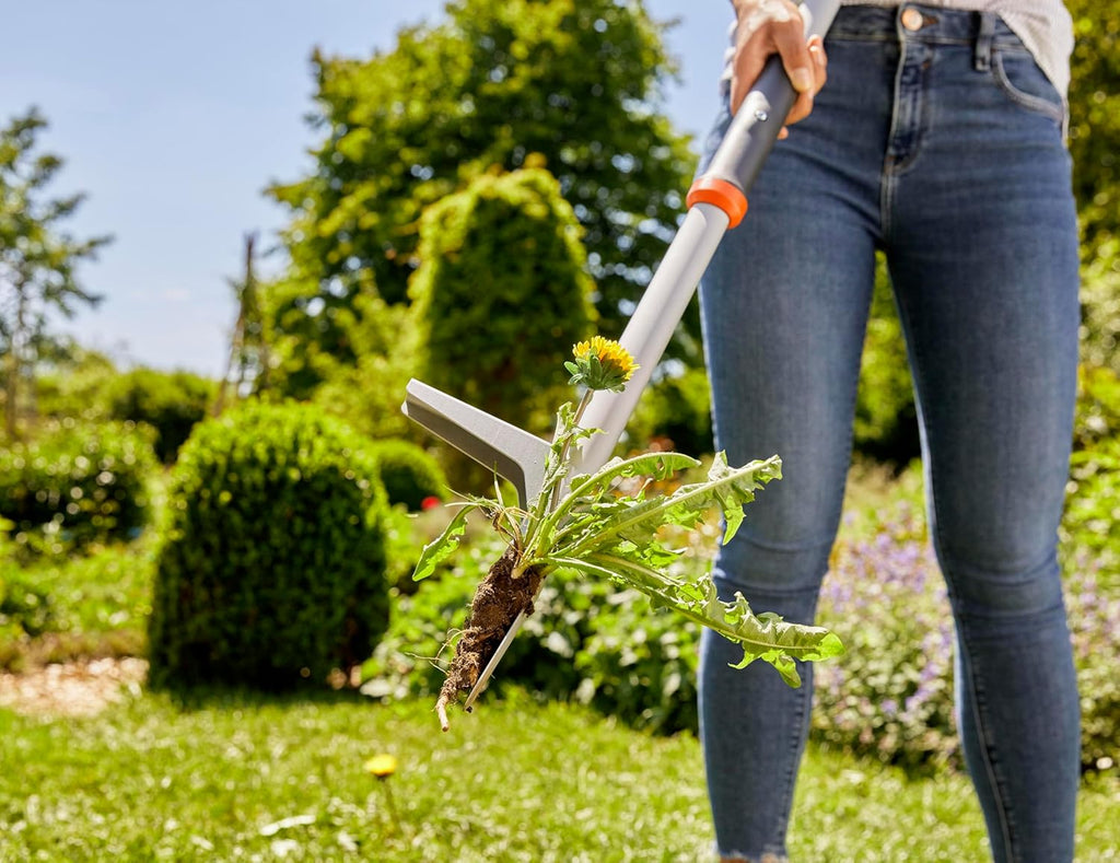 Gardena 03518 | Weed Puller Remover Tool, Heavy Duty Stand-Up Garden Hand Weeder, Easy Weed Removal, Built-in Ejector