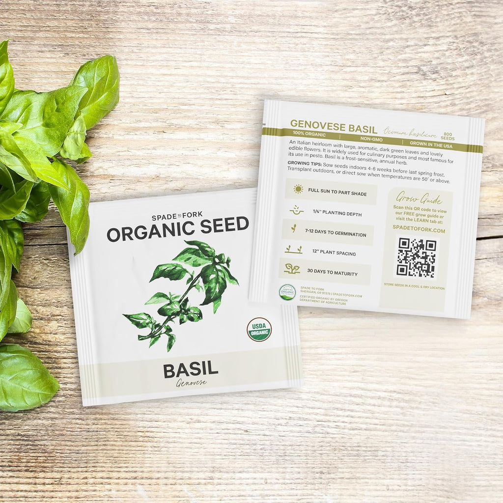 15 Certified Organic Herb Seeds Variety Pack (4X More) 10,000+ Non GMO Seeds for Planting Indoor Herb Garden or Outdoor