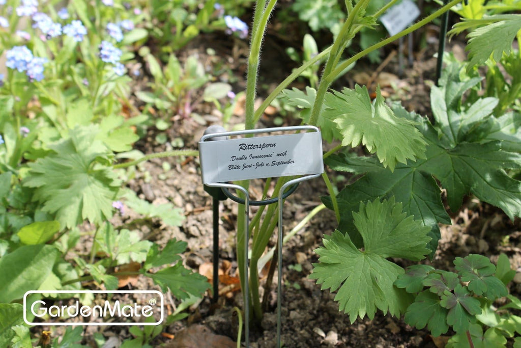 GardenMate 25-Pack Weatherproof Banner Metal Plant Labels, Height 10.5", Label Area 2.5'' x 7/8''