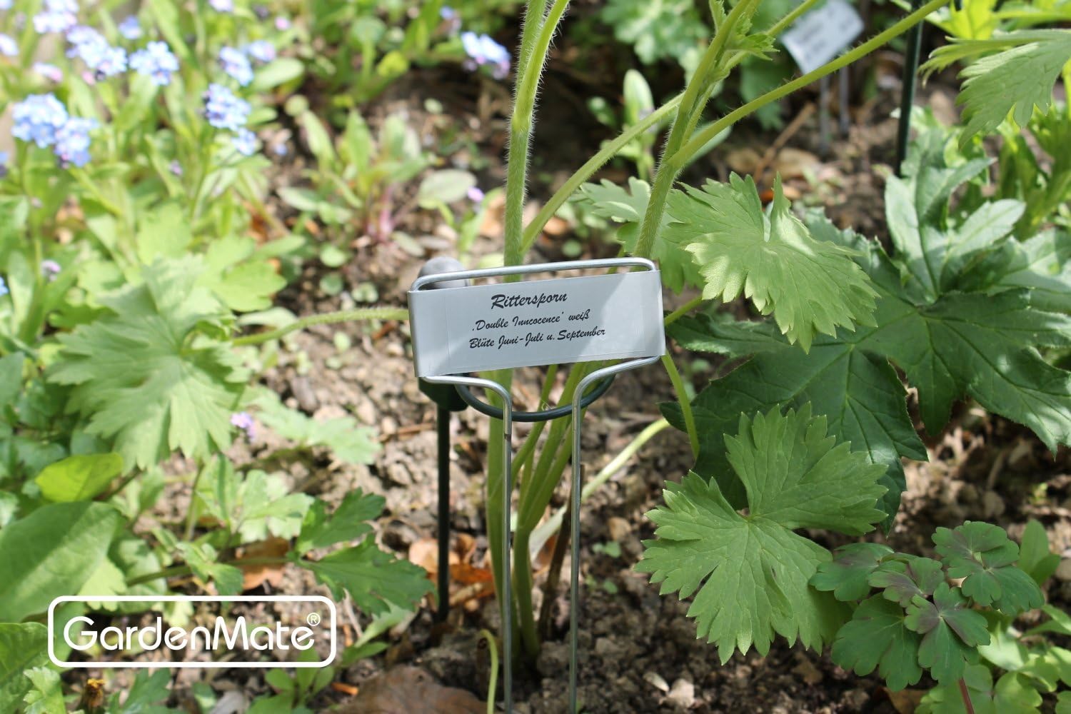 GardenMate 25-Pack Weatherproof Banner Metal Plant Labels, Height 10.5", Label Area 2.5'' x 7/8''