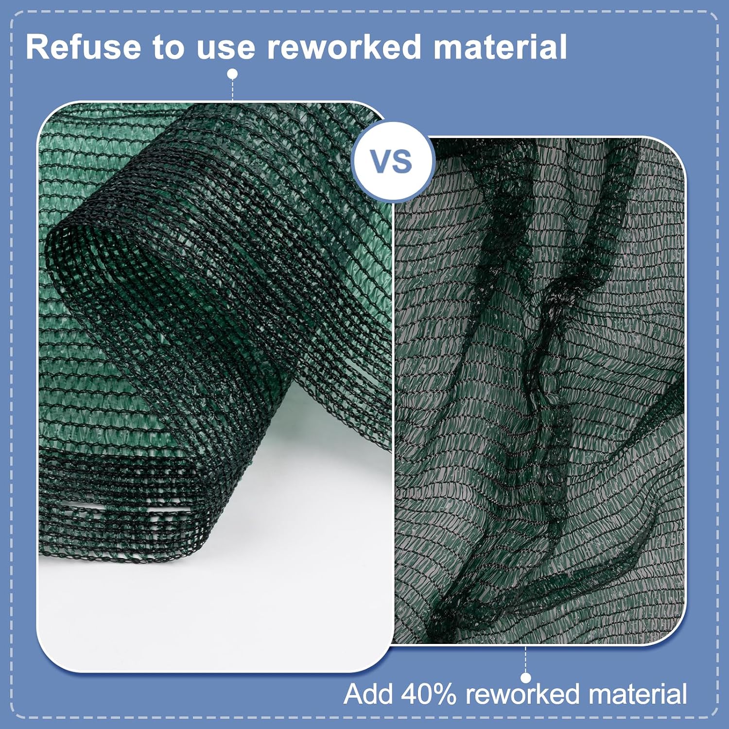 LOVE STORY 8x20FT 70% Dark Green Shade Cloth Sun Shade Net UV Resistant Mesh Tarp Plant Cover Sunblock Net for