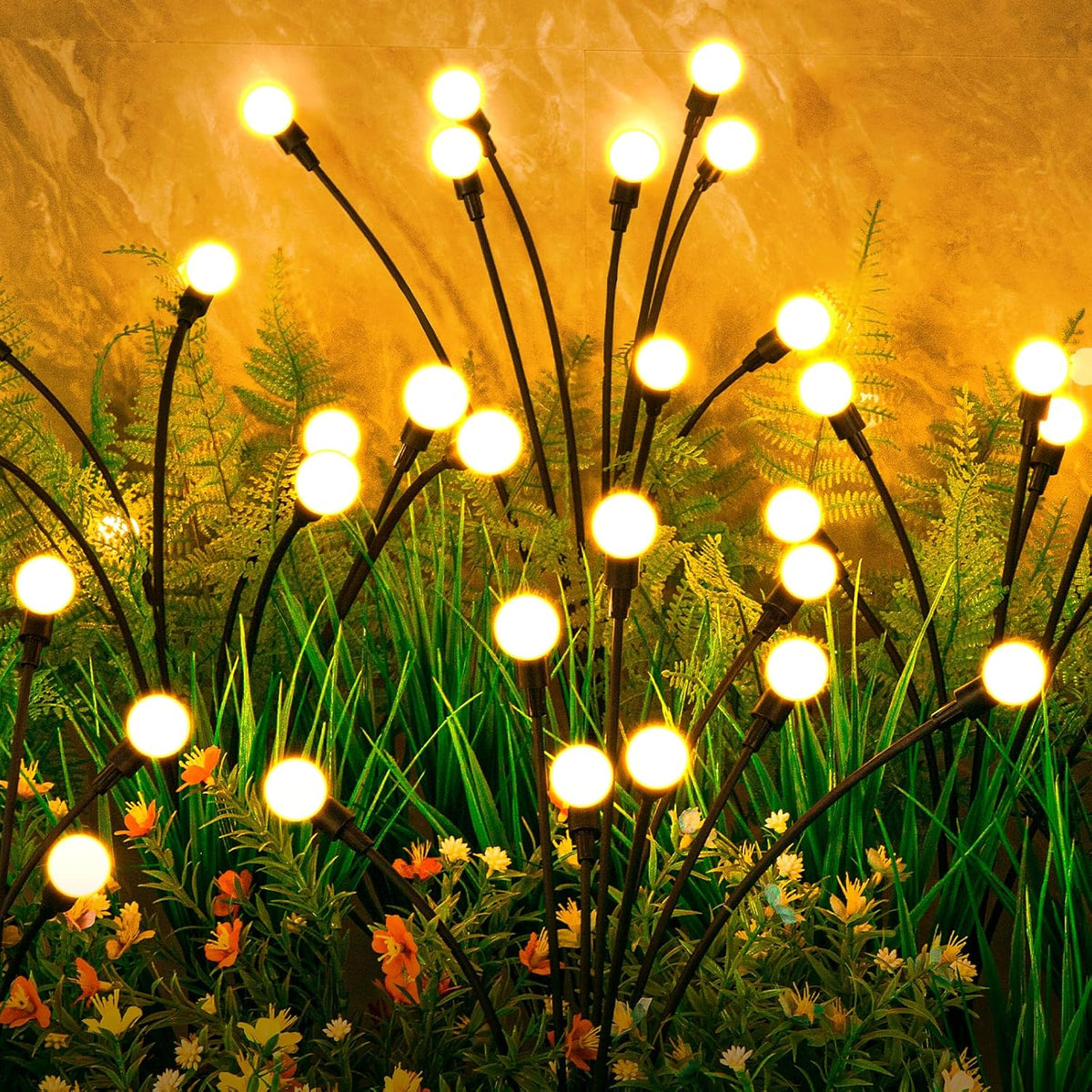 ASMAD Solar Lights Outdoor(8 Pack-64 LEDs),Solar Garden Lights,Fairy Lights